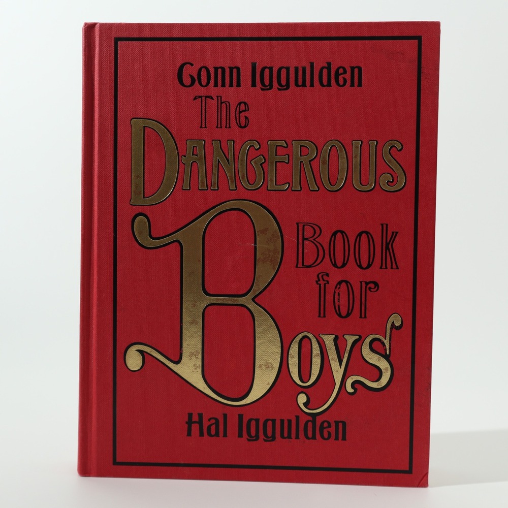 The Dangerous Book for Boys Hal and Gonn Iggulden Hardcover Red Gold